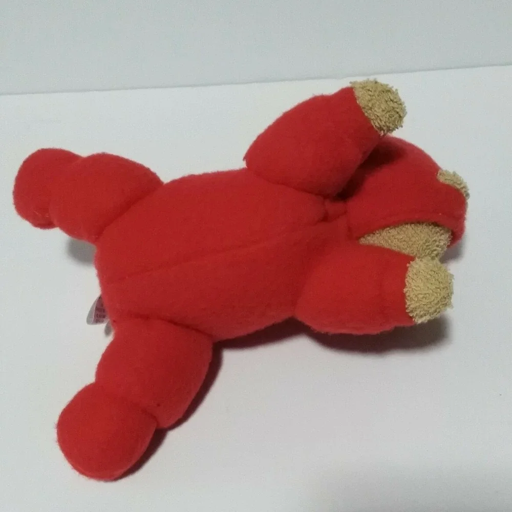Carters Teddy Bear Plush Lying Down In Red PJs Prestige Toy Pajamas